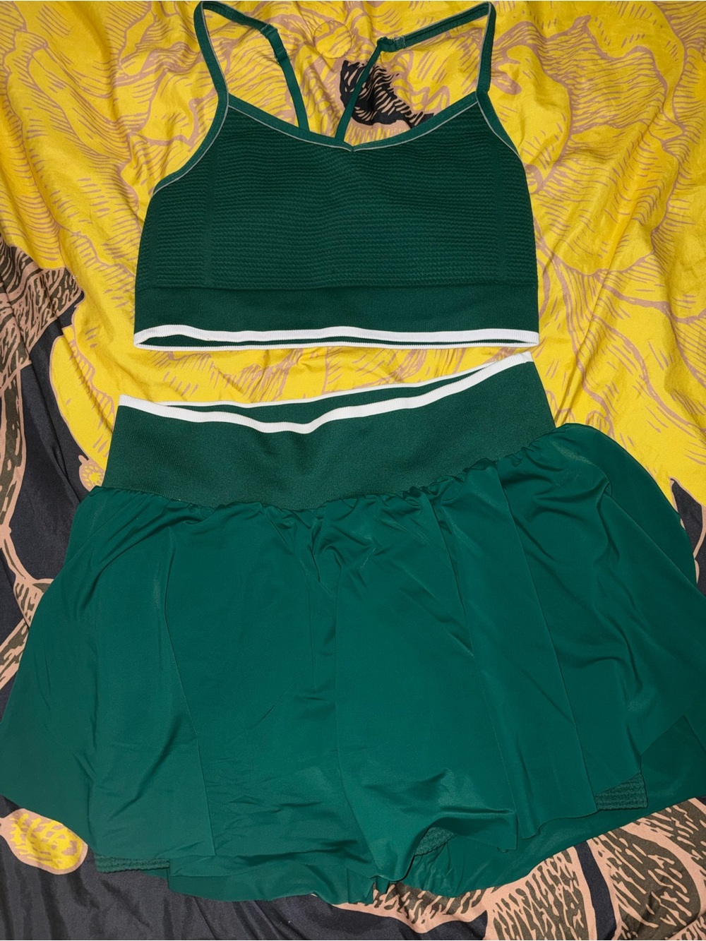 all in motion Green Two-Piece Skirt Set